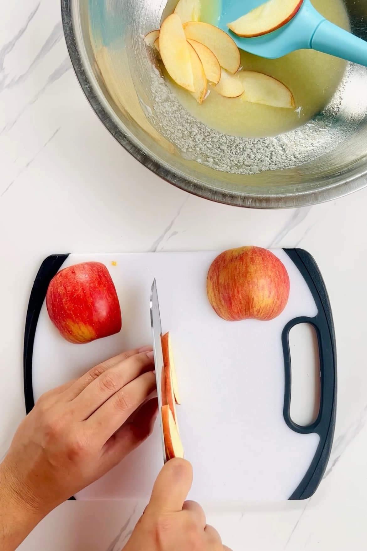 Apple Slicing for How to Make an Apple Rose Tart