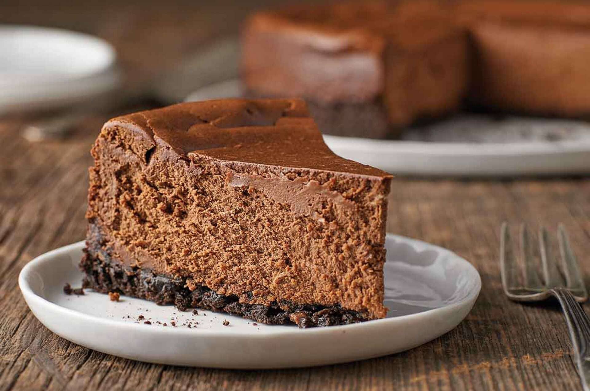 valentines day desserts - chocolate cheesecake